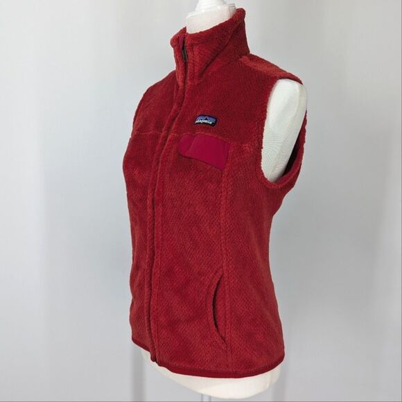 Patagonia Women's Re-Tool Vest Cochineal Polartec Zip-Up Thermal Pro Small - Picture 2 of 9